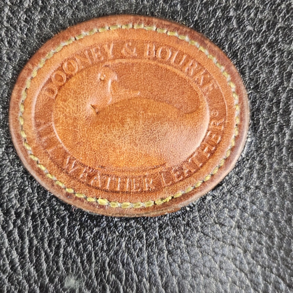 Vintage 90s Dooney And Bourke Pebbled Leather Satchel Laptop Bag Made In USA - Picture 7 of 16